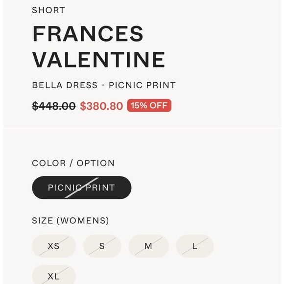 France’s Valentine Bella Picnic Cotton Shirtdress size XS - Picture 8 of 10